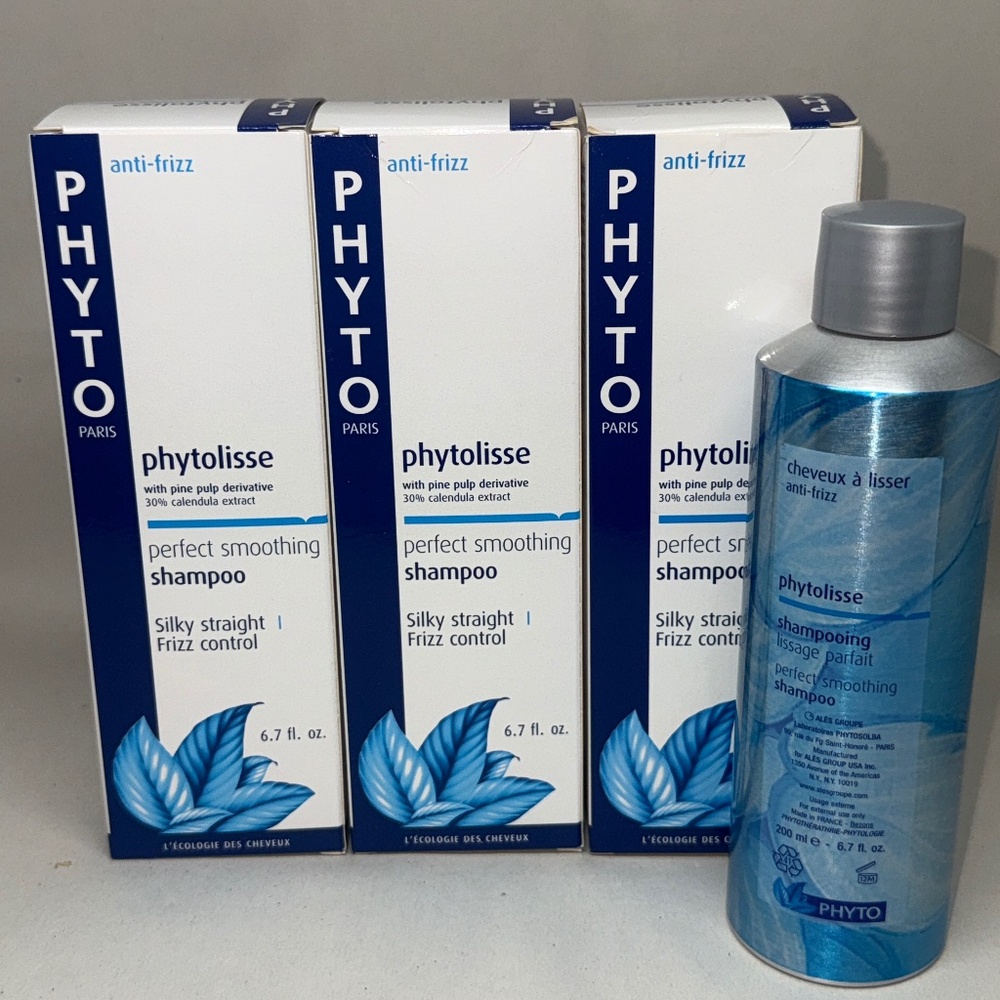 3 PACK Phyto Phytolisse Perfect Smoothing Shampoo 6.7 fl oz Each x3 NIB
